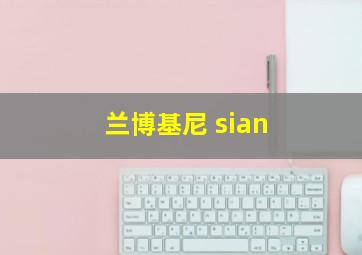 兰博基尼 sian